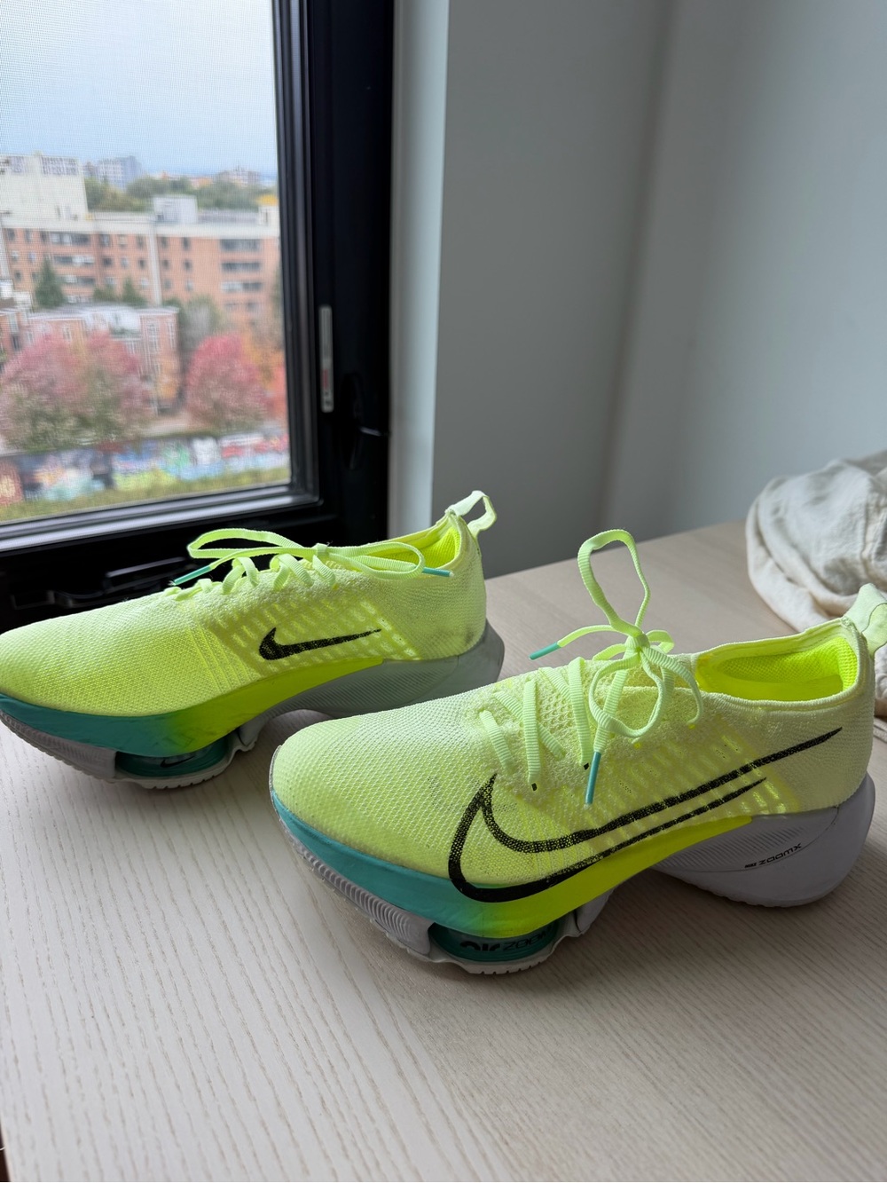 Nike ZoomX Neon Yellow Running Shoes